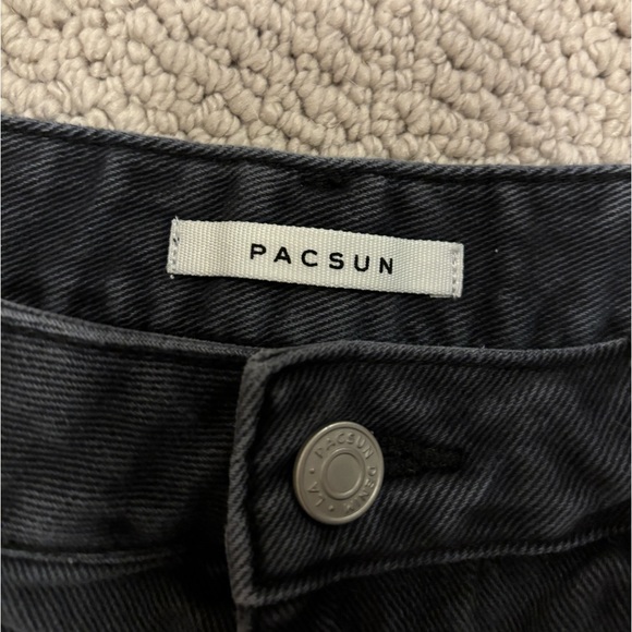 Pacsun High Rise Festival Black Denim Cutoff Shorts size 28 - Picture 3 of 4